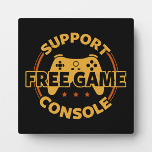 Placa Expositora Protesta Divertida de Consola de Juegos