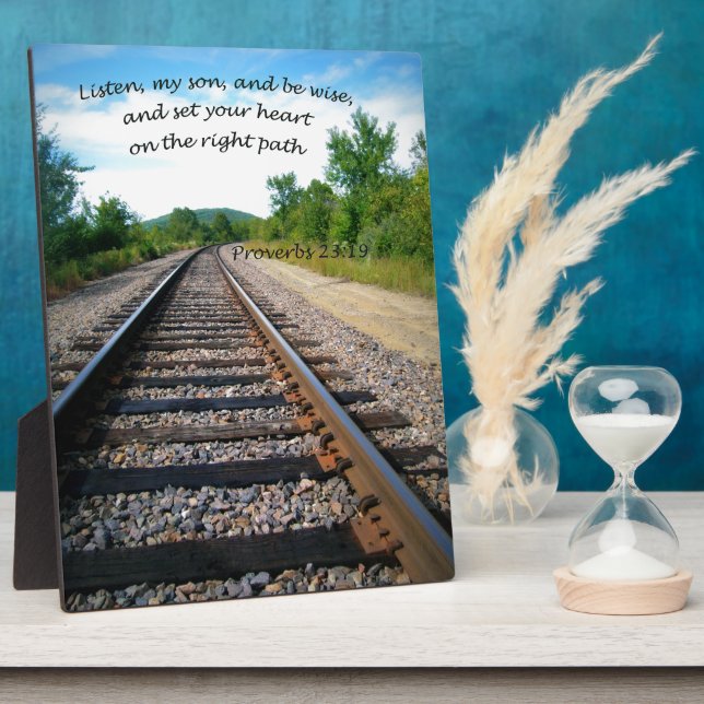 Placa Expositora Proverbios 23:19 (Lado)