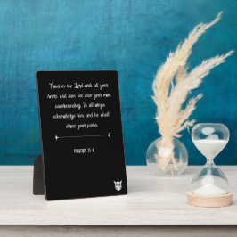 Placa Expositora Proverbios 3:5-6
