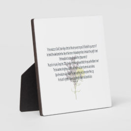 Placa Expositora PSALM-11, me refugié en el Señor Floral