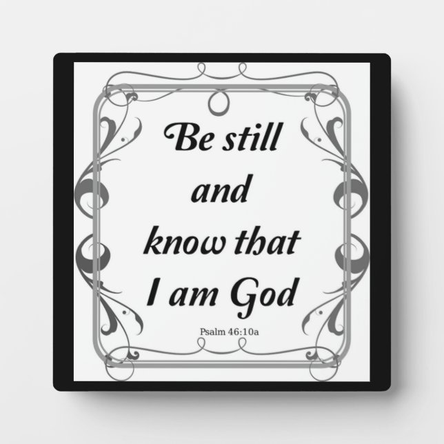 PLACA EXPOSITORA PSALM 46-10 (Frente)