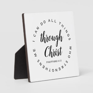Placa Expositora Puedo hacer todas las cosas por medio de Cristo Ve
