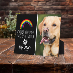 Placa Expositora Puente arco iris Mascota Loss Memorial Keepsake