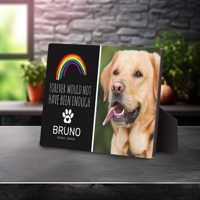 Placa Expositora Puente arco iris | Mascota Memorial Keepsake (Subido por el creador)