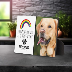 Placa Expositora Puente arco iris Mascota Memorial Keepsake