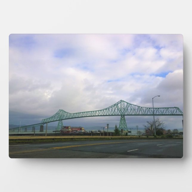 Placa Expositora Puente Astoria-Megler, Astoria, Oregón (Frente)