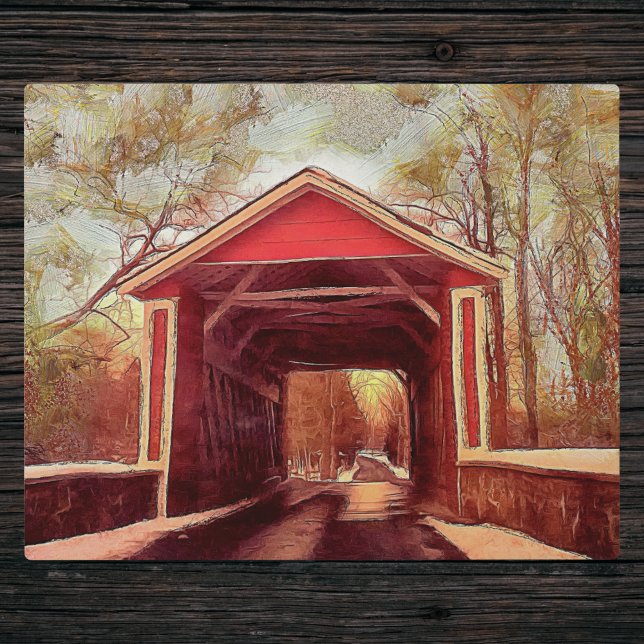 Placa Expositora Puente cubierto de Ashland Rojo en Delaware (Subido por el creador)