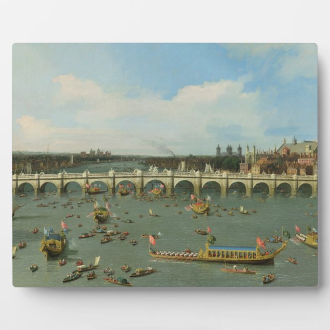 Placa Expositora Puente Westminster, Londres, con el alcalde (Frente)