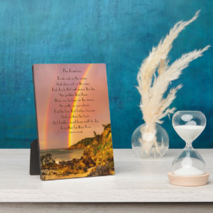 Placa Expositora Puentes celestiales, poema arcoiris