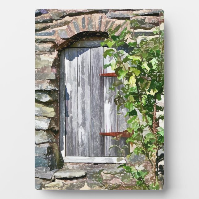 PLACA EXPOSITORA PUERTA ANTIGUA DE BAÑO (Frente)