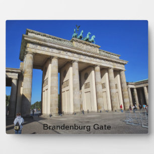 Placa Expositora Puerta de Brandenburgo, Berlín, Alemania