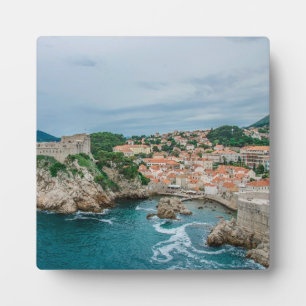Placa Expositora Puerto de Dubrovnik y centro de la ciudad