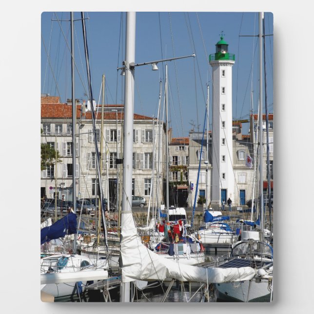 Placa Expositora Puerto de La Rochelle en Francia (Frente)