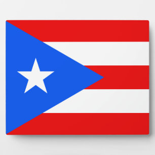 Placa Expositora Puerto Rico - Bandera puertorriqueña