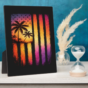 Placa Expositora Puesta de sol de verano American Vintage 4 de juli