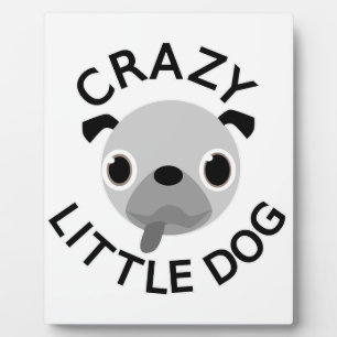 Placa Expositora Pug Crazy Little Dog