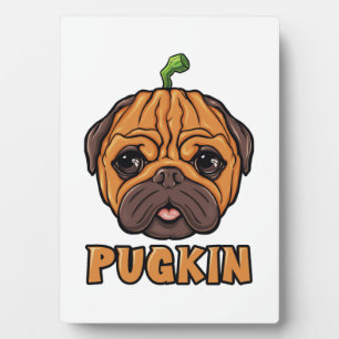 Placa Expositora Pugkin - Pug de Halloween Calabaza