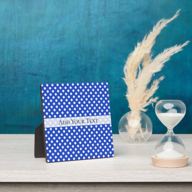 Placa Expositora Puntos de Polka Royal Blue Combination de STaylor (in situ)