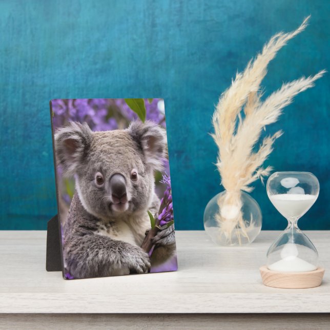 Placa Expositora Purple Jacaranda Koala Bear, (Lado)