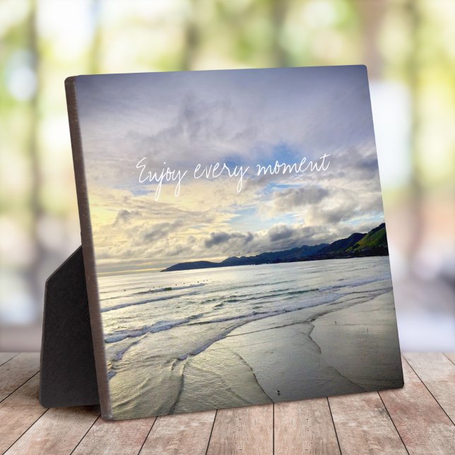 Placa Expositora Púrpura California Sunset Photo Disfruta cada mome (Subido por el creador)