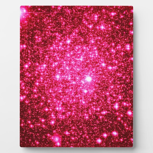 Placa Expositora Purpurina Astral Rosa Caliente (Frente)