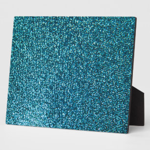 Placa Expositora Purpurina azul elegante