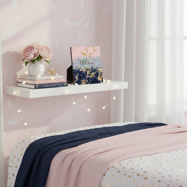 Placa Expositora Purpurina y mármol personalizado (Subido por el creador)