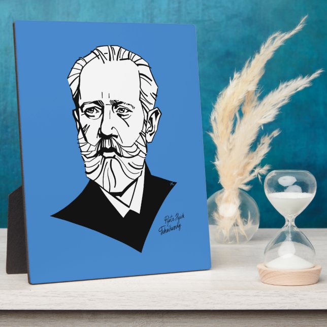 Placa Expositora Pyotr Tchaikovsky (Lado)