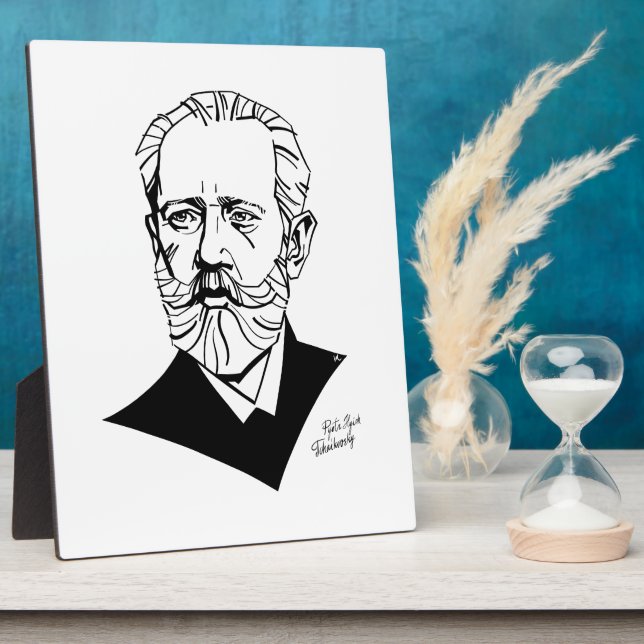 Placa Expositora Pyotr Tchaikovsky (Lado)