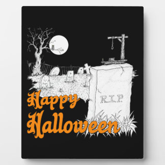 Placa Expositora QEPD de Halloween