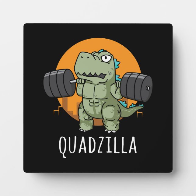 Placa Expositora Quadzilla: Personalizado divertida de entrenamient (Frente)