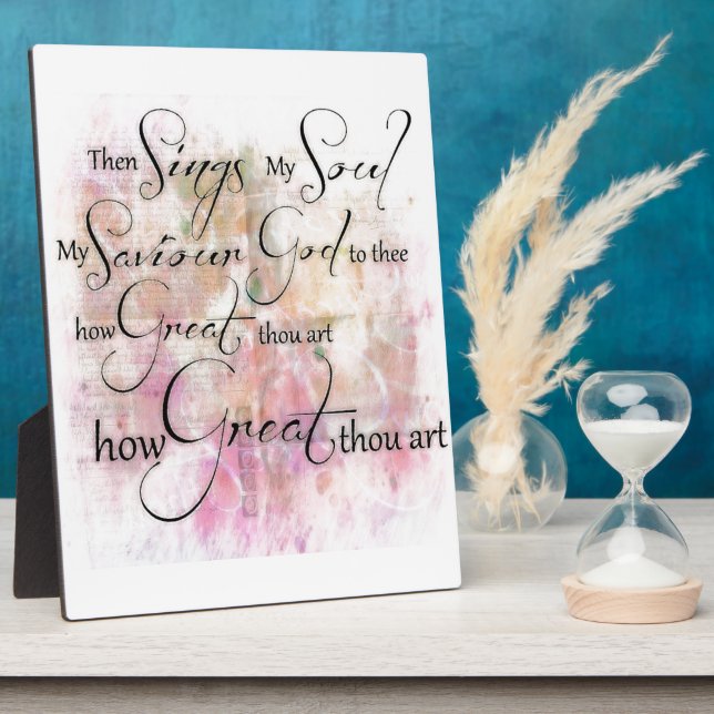 Placa Expositora Qué grande eres (Lado)