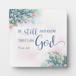 Placa Expositora Quédate quieto y sé que soy Dios, Ps. 46:10