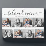 Placa Expositora Querida familia de la abuela de Nana, foto de Keep<br><div class="desc">La "querida Nana Keepsake Plaque" es un sincero escaparate de los momentos especiales que la abuela tiene en alto. Una hermosa muestra de las sonrisas de los nietos, es un recordatorio cotidiano de su inestimable papel en sus vidas. El perfecto homenaje del Día de la Madre a su amor y...</div>