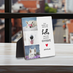 Placa Expositora Querido Hola, Adiós Más Difícil Pérdida de Mascota
