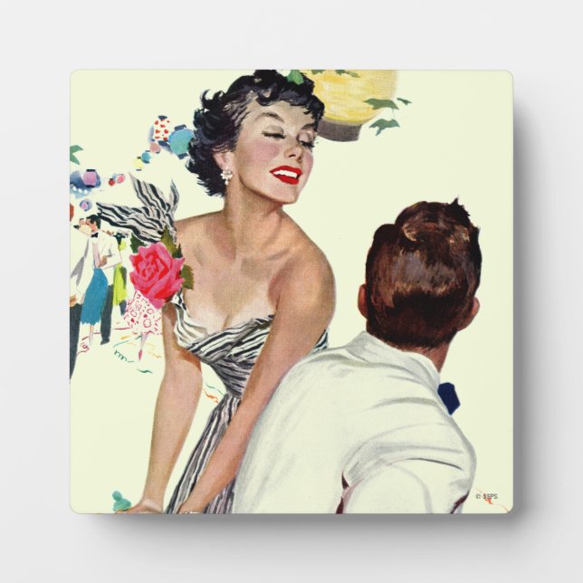 Placa Expositora Quiero a un hombre (Frente)