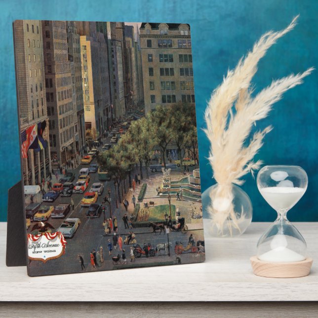 Placa Expositora Quinta Avenida por John Falter (Lado)