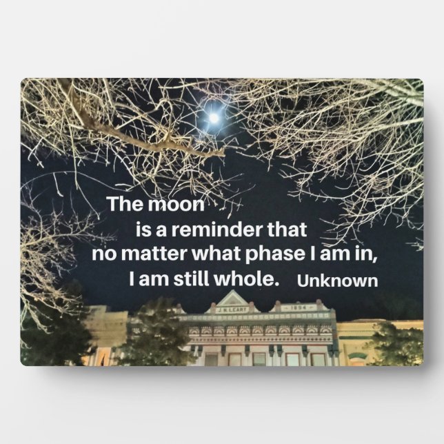 Placa Expositora Quote about self esteem.  (Frente)