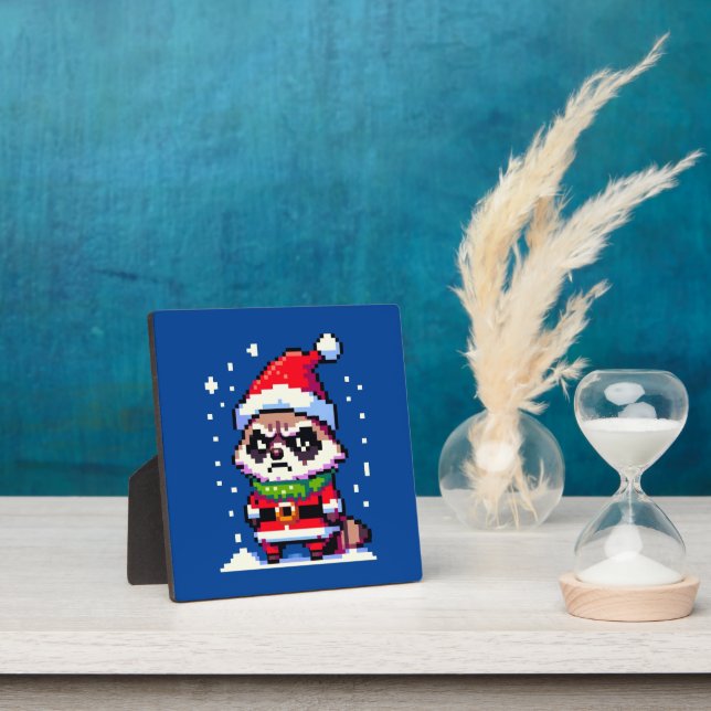 Placa Expositora Raccoon Navidades Grumpy - Festividad divertida de (in situ)