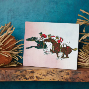 Placa Expositora Race Horses Plaque