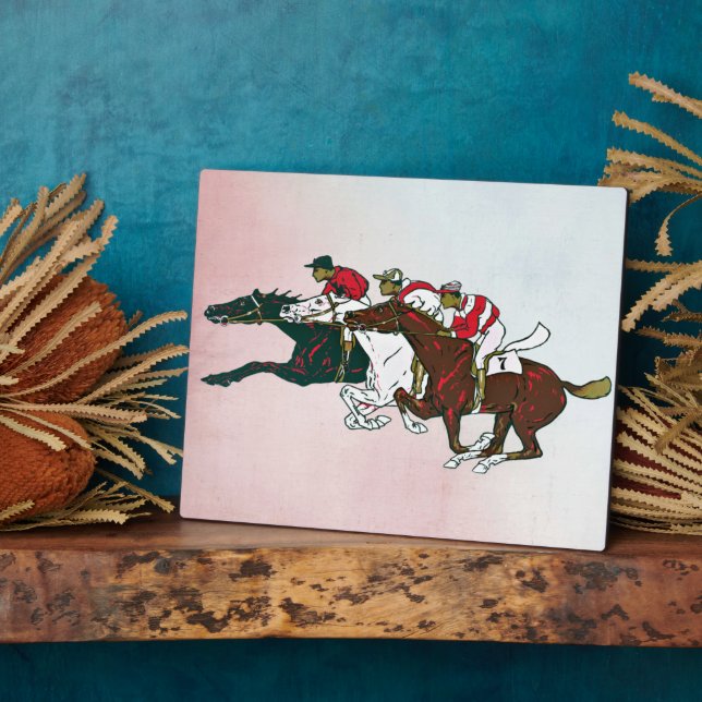 Placa Expositora Race Horses Plaque (Lado)