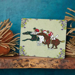 Placa Expositora Race Horses Plaque