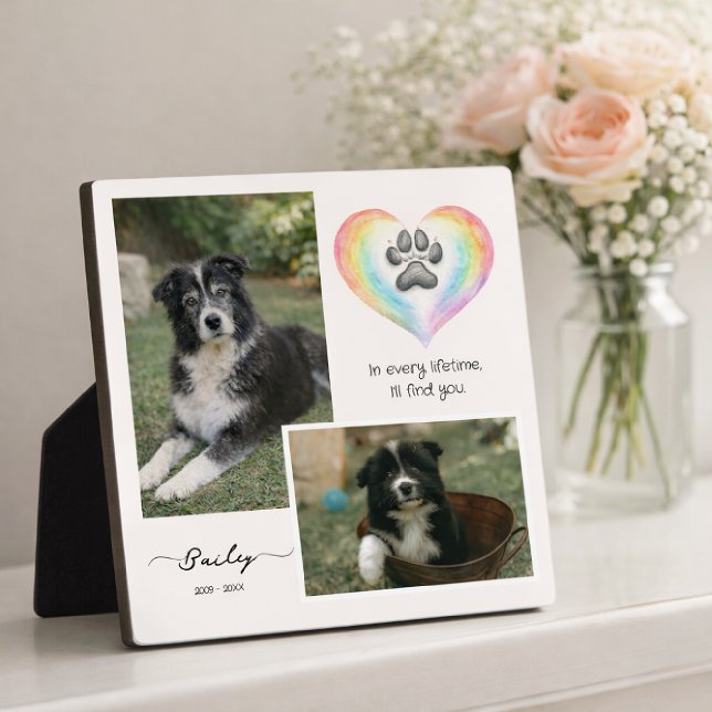 Placa Expositora Rainbow Bridge Pet Memorial Photo Plaque (Subido por el creador)