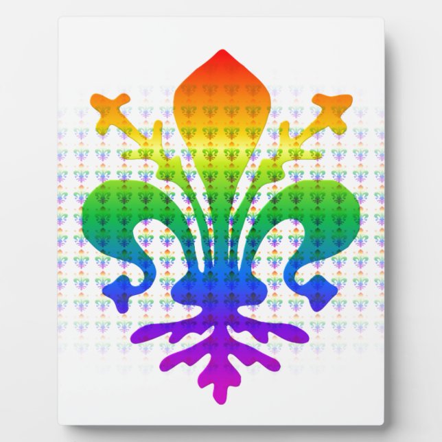 Placa Expositora Rainbow Fleur-de-lis (Frente)