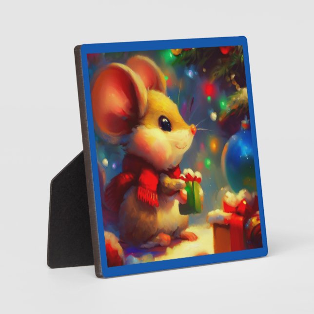 Placa Expositora Ratón navidad 2 (Anverso)