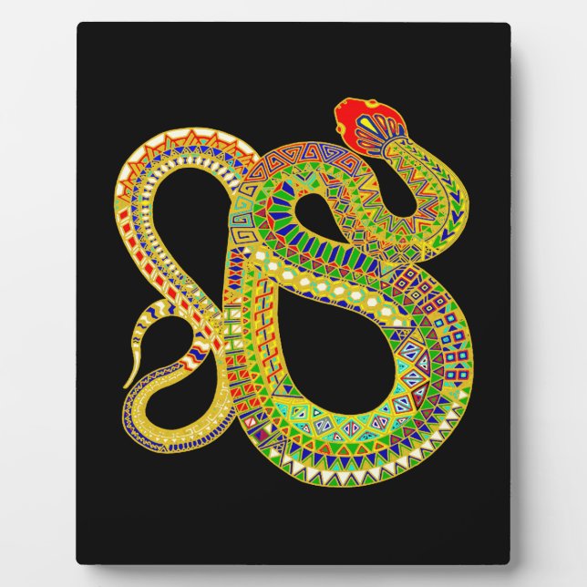 Placa Expositora Rattler del Desierto del Suroeste (Frente)