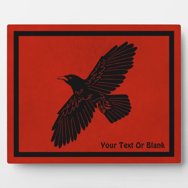 Placa Expositora Raven en rojo (Frente)