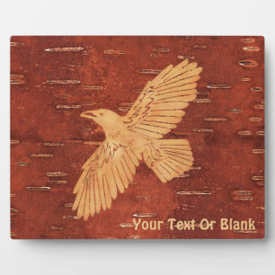 Placa Expositora Raven Rústico En La Barquilla De Birch Interior