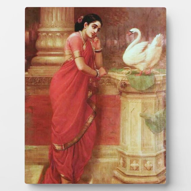 Placa Expositora Ravi Varma Paintings-Hamsa Dhayamthi (Frente)