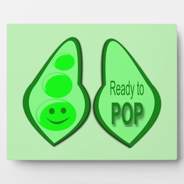 Placa Expositora Ready to Pop Pregnant Green Pea (Frente)